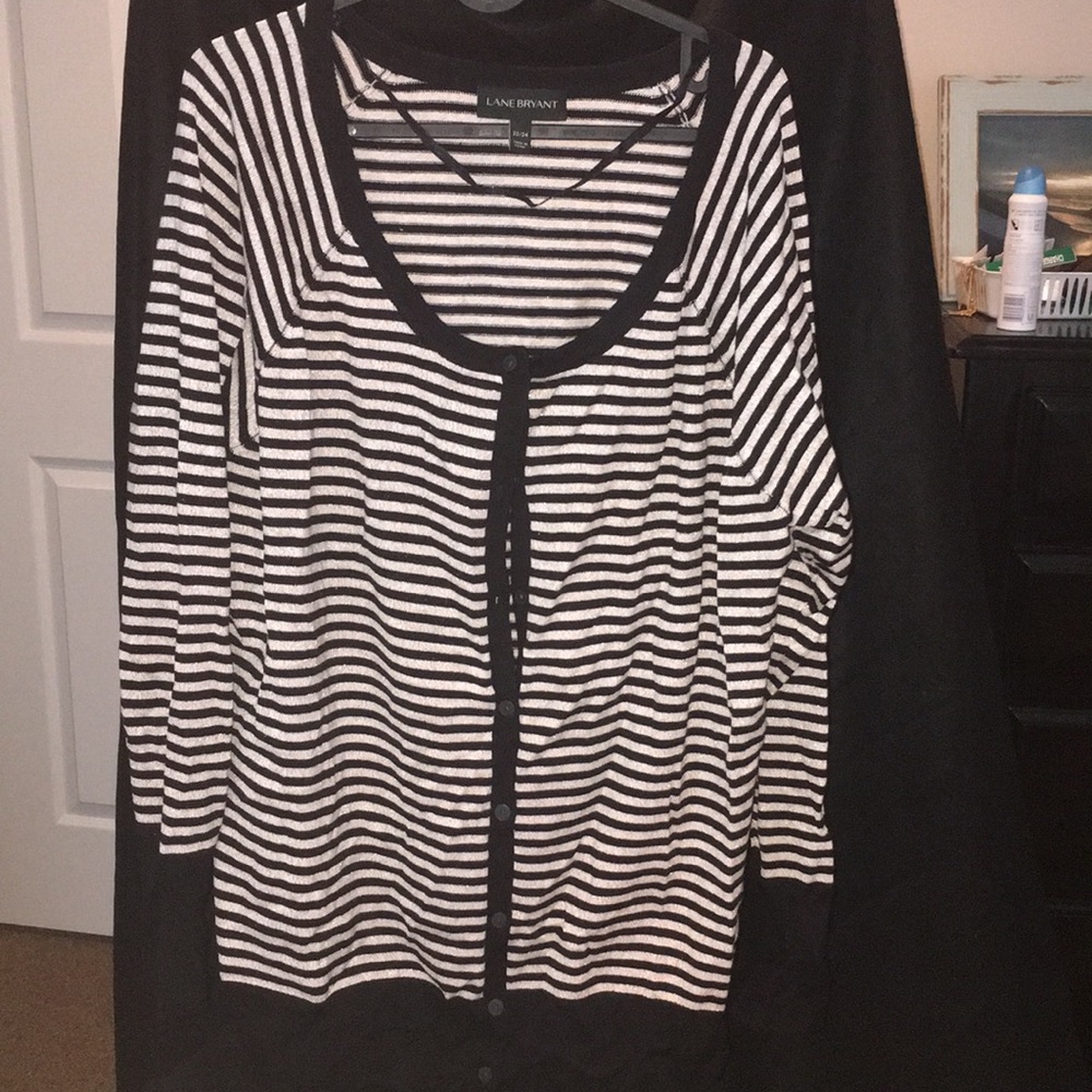 Lane Bryant Button Down Cardigan with sparkles